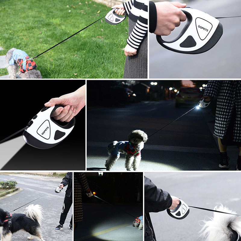 LED Retractable Dog Leash: Safe, Stretchable, & Convenient - Best Pet Village