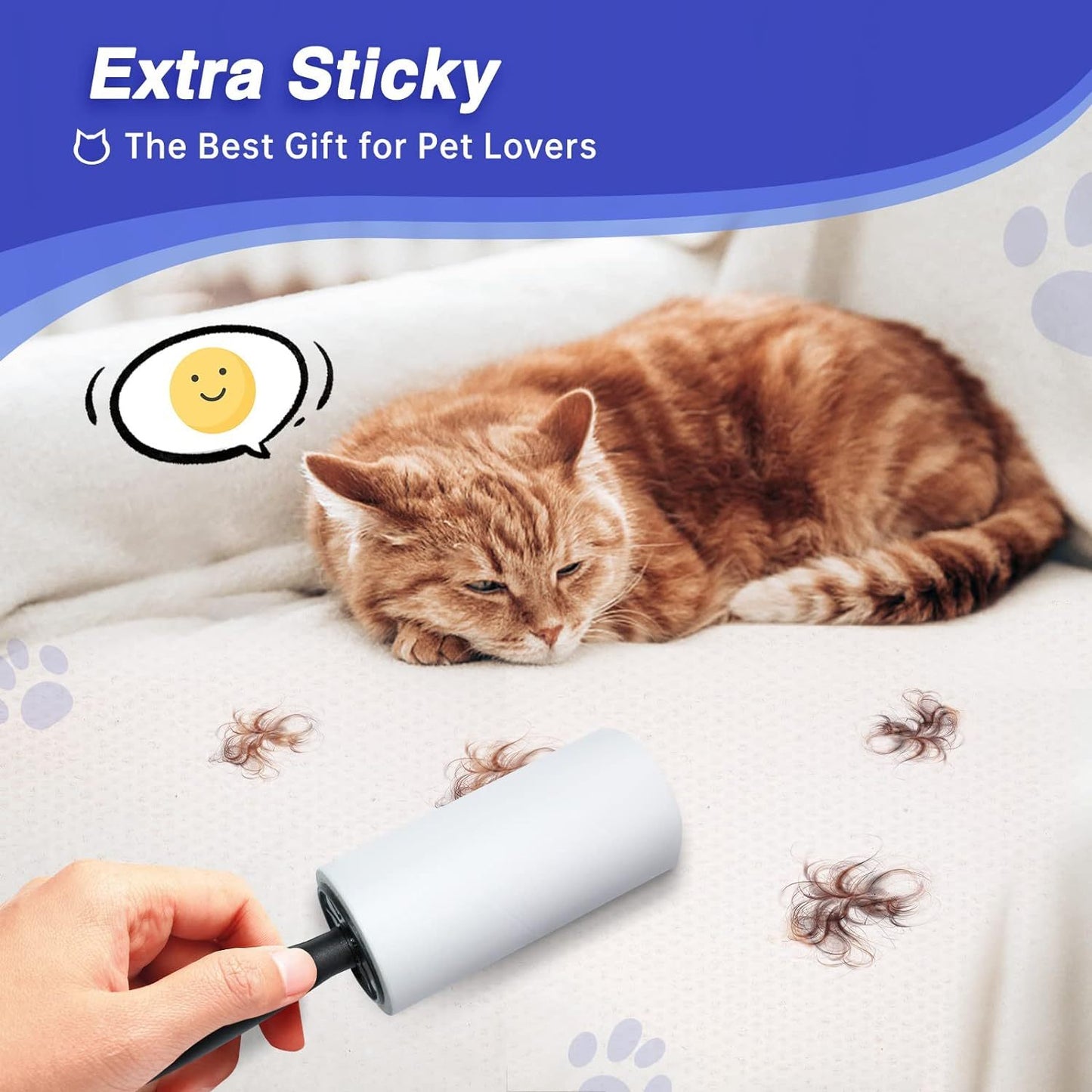 RAINBEAN Extra Sticky Lint Rollers – Ultimate Pet Hair Remover