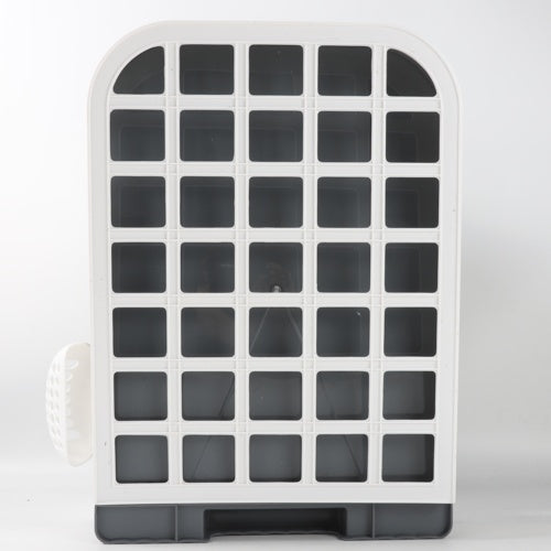 Sleek Grey Cat Litter Box