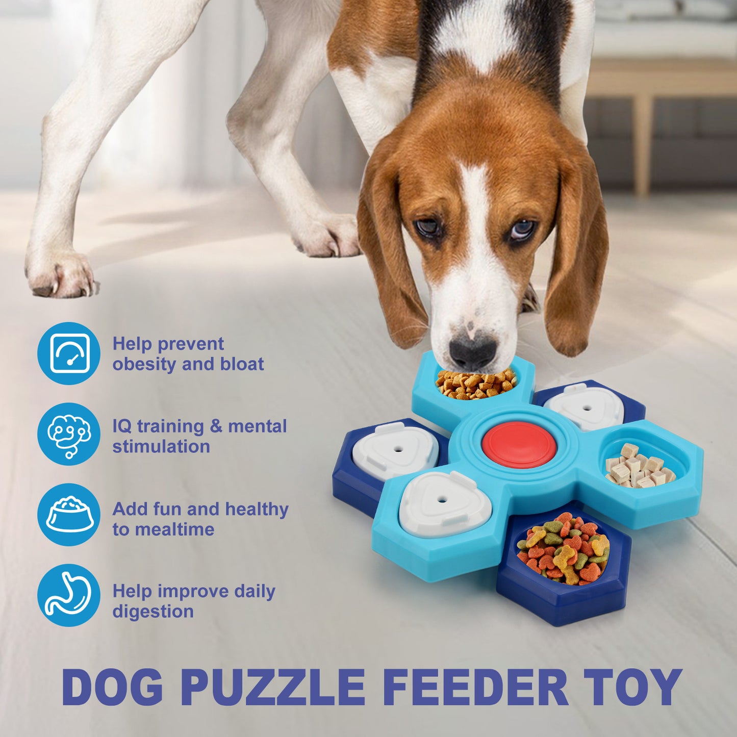 4-Layer Interactive Puzzle Bowl - Best Pet Village