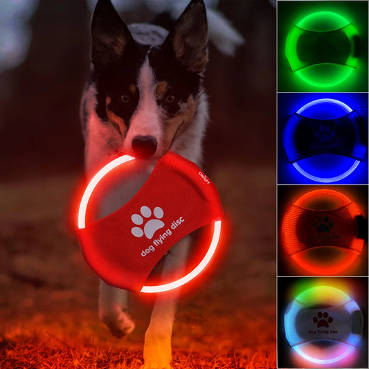 Fun LED Glowing Dog Flying Discs: Interactive Training & Play Toy for Pets - Best Pet Village