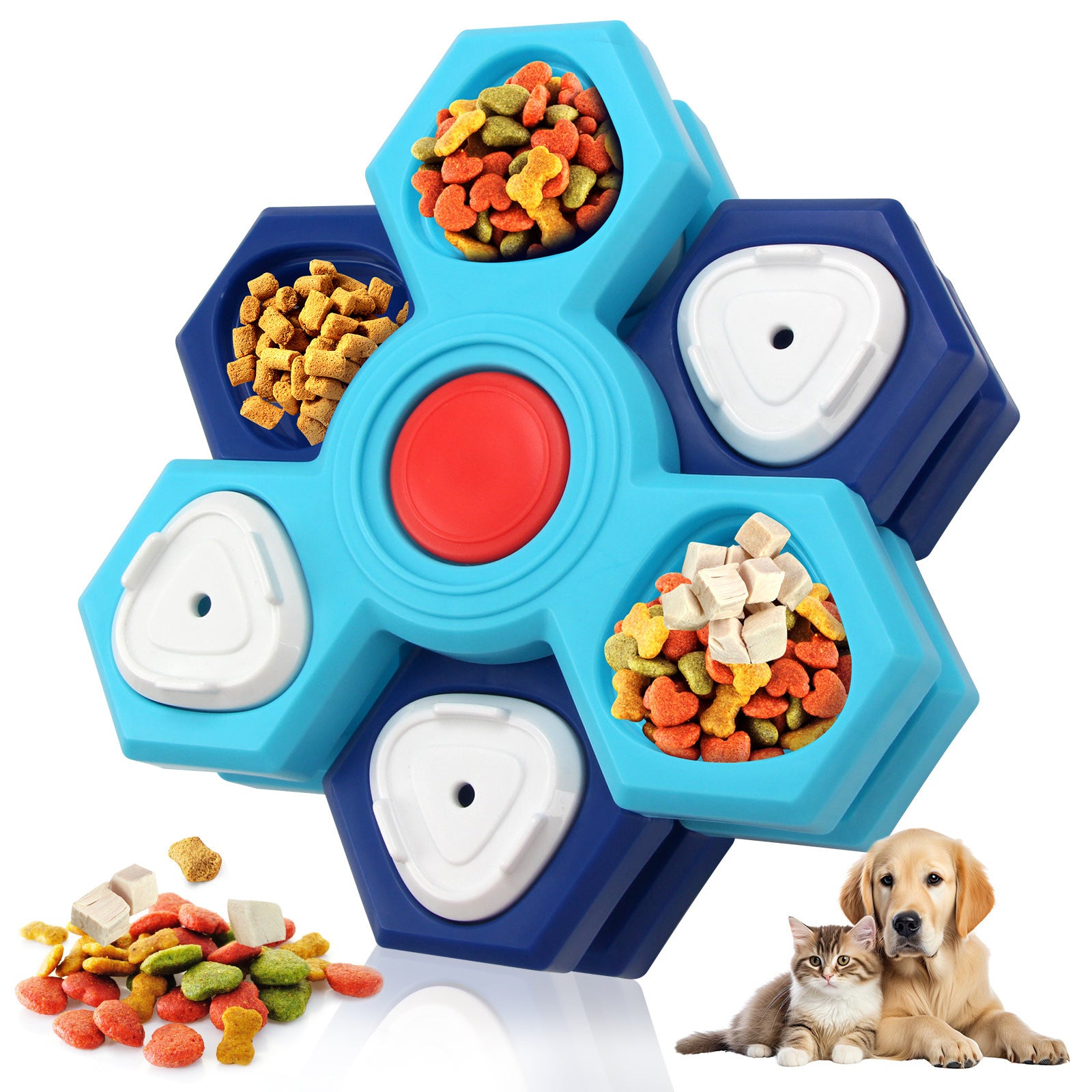 4-Layer Interactive Puzzle Bowl - Best Pet Village