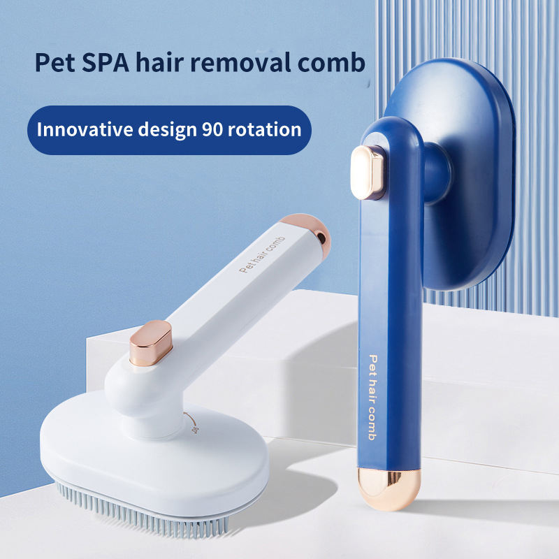 Self-Cleaning Pet Grooming Brush for Hair Removal - Best Pet Village