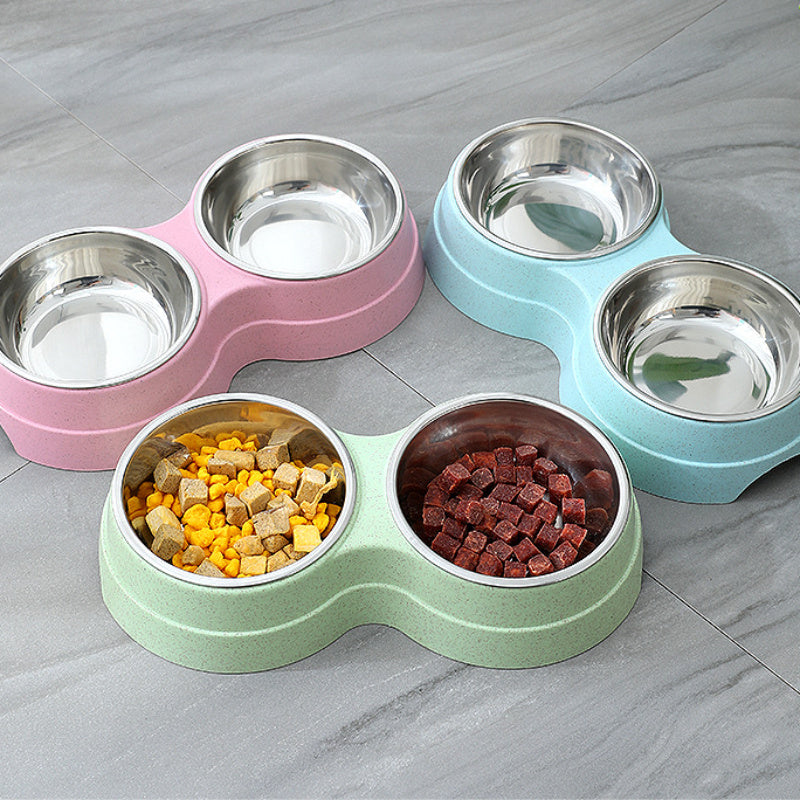 Double Pet Bowls - For Dogs & Cats - Best Pet Village