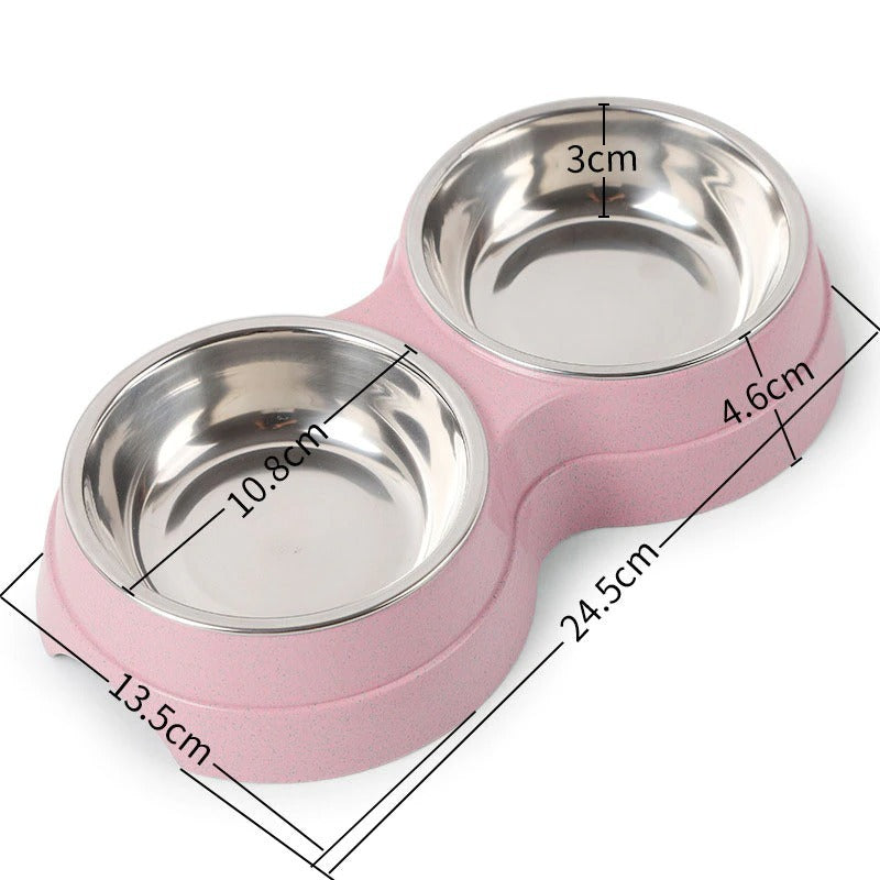 Double Pet Bowls - For Dogs & Cats - Best Pet Village