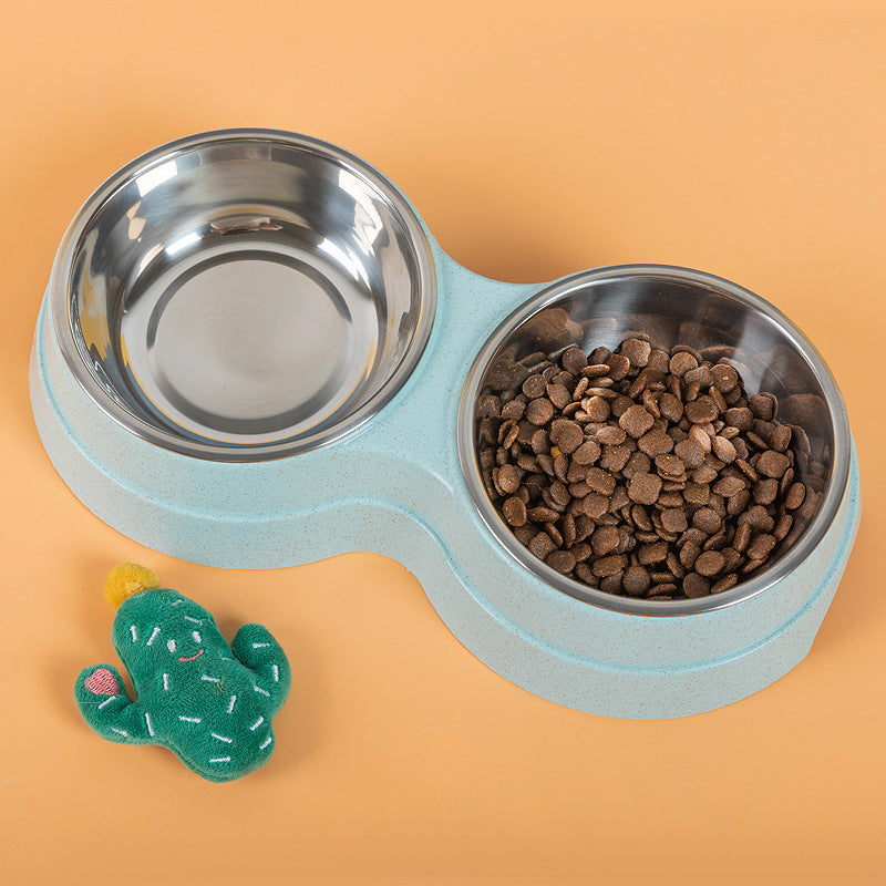 Double Pet Bowls - For Dogs & Cats - Best Pet Village