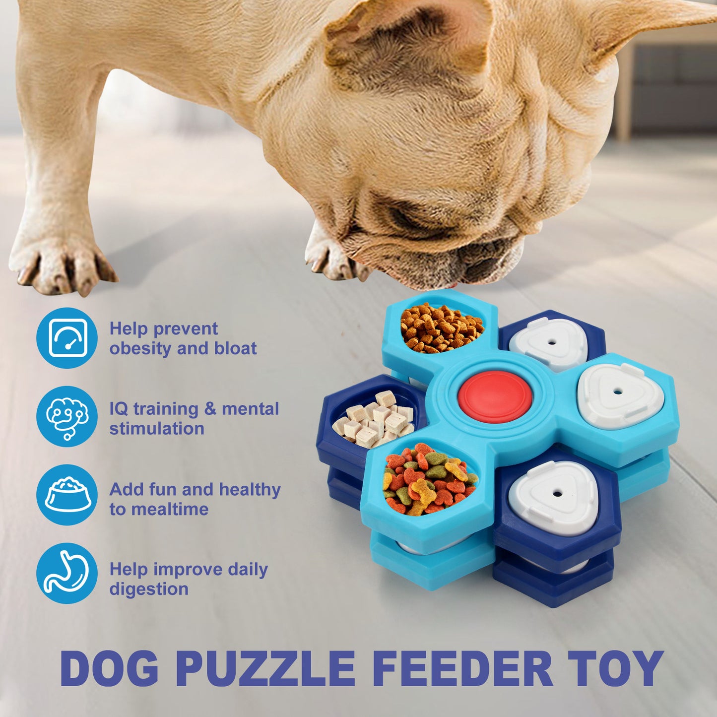 4-Layer Interactive Puzzle Bowl - Best Pet Village