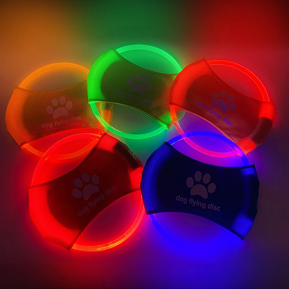 Fun LED Glowing Dog Flying Discs: Interactive Training & Play Toy for Pets - Best Pet Village