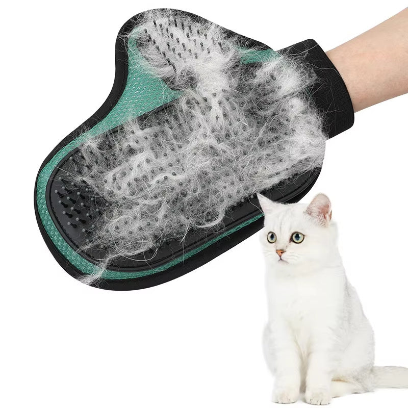 Silicone Cat Hair Removal Glove: Groom, Massage & Clean in One! - Best Pet Village