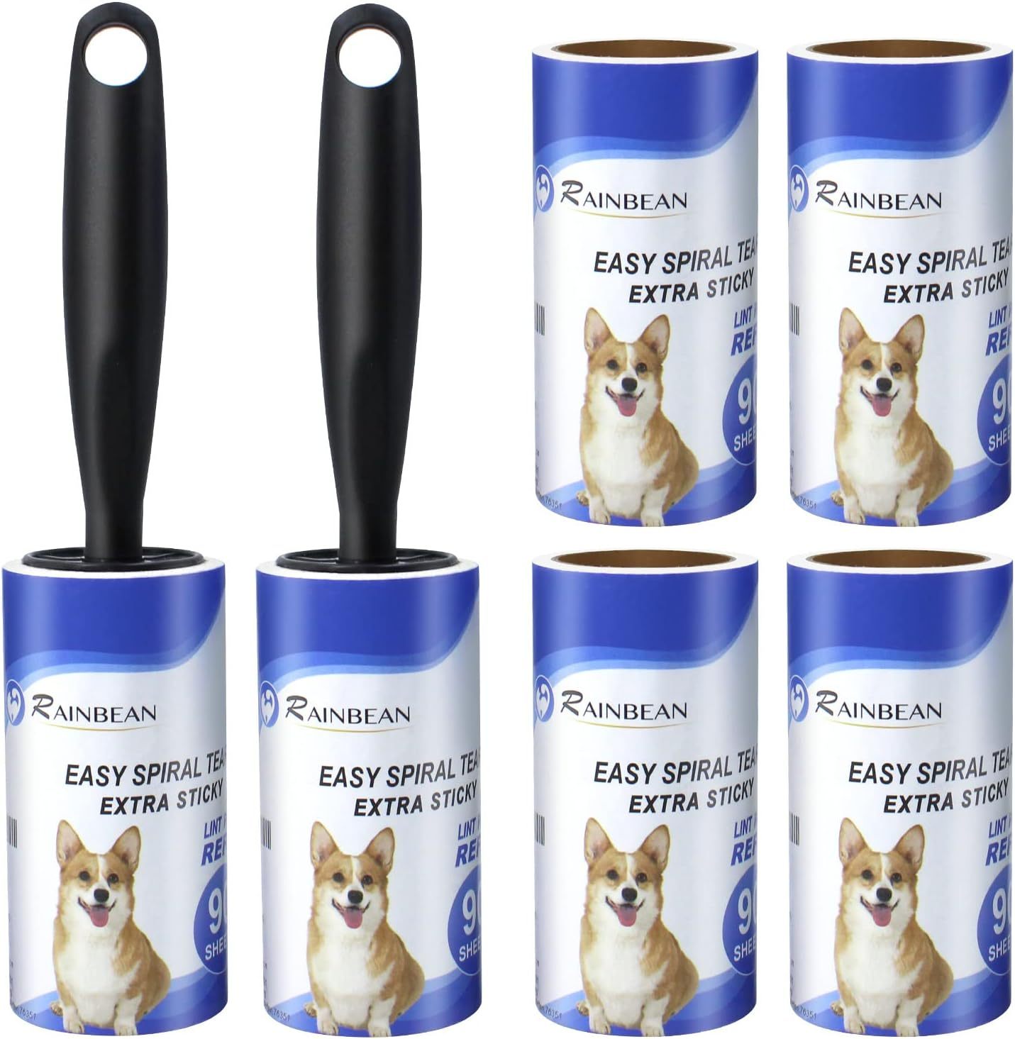 RAINBEAN Extra Sticky Lint Rollers – Ultimate Pet Hair Remover