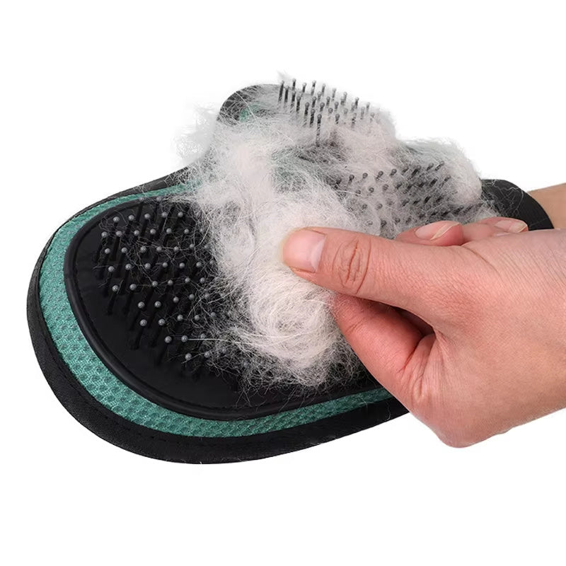 Silicone Cat Hair Removal Glove: Groom, Massage & Clean in One! - Best Pet Village